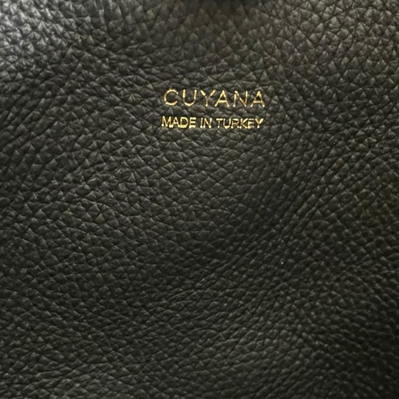 Cuyana Mila Satchel Black Italian Leather Work Travel Laptop Tote Bag - Picture 11 of 15